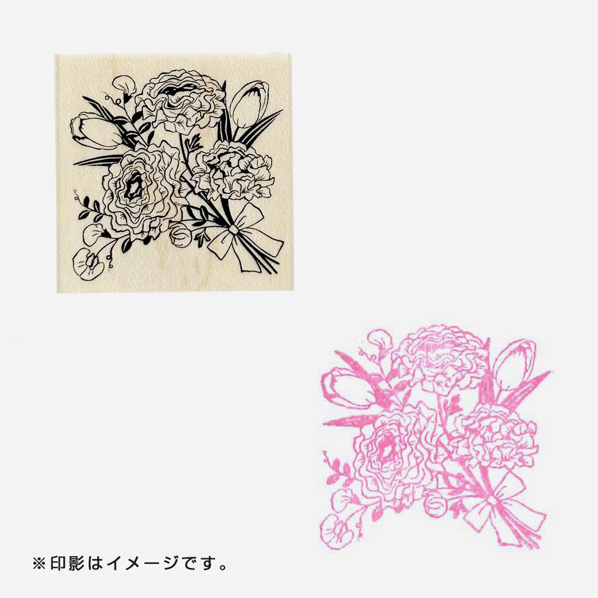 3rd anniversary スタンプ ラナンキュラスハーマイオニー（印面サイズ 30×30㎜）