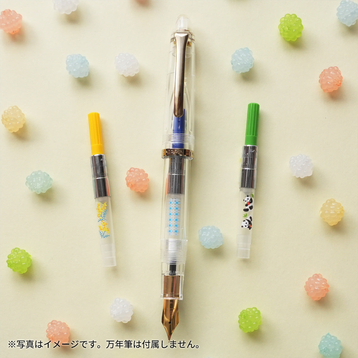 万年筆用インク吸入器コンバーター＜Spring＞ミモザ/イエロー