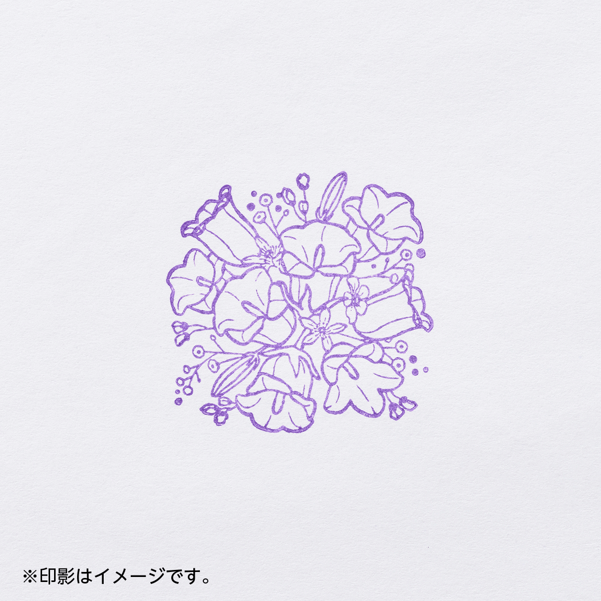 5th anniversary スタンプ カンパニュラ（印面サイズ 30×30㎜）