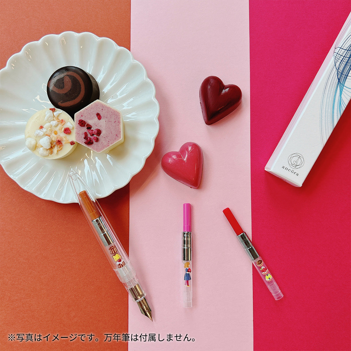 万年筆用インク吸入器コンバーター＜Sweets＞タルトケーキ/レッド