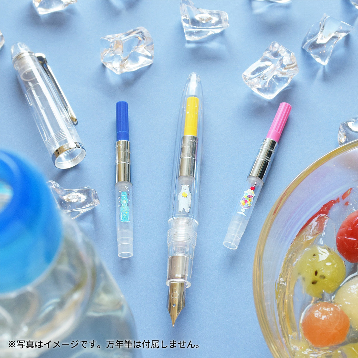 万年筆用インク吸入器コンバーター＜Summer＞ラムネ/ブルー
