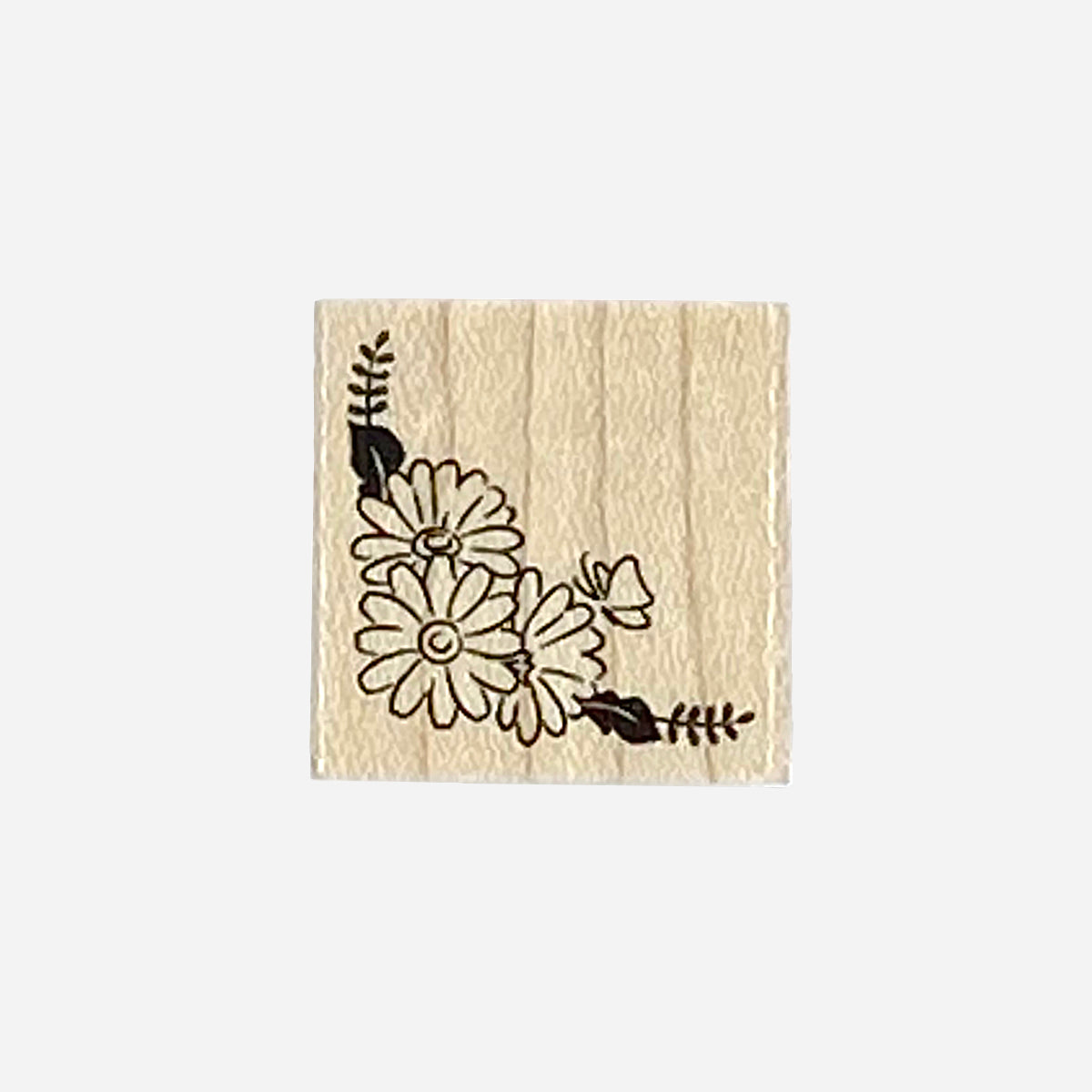 スタンプ コーナーフラワー（印面サイズ 20×20㎜）