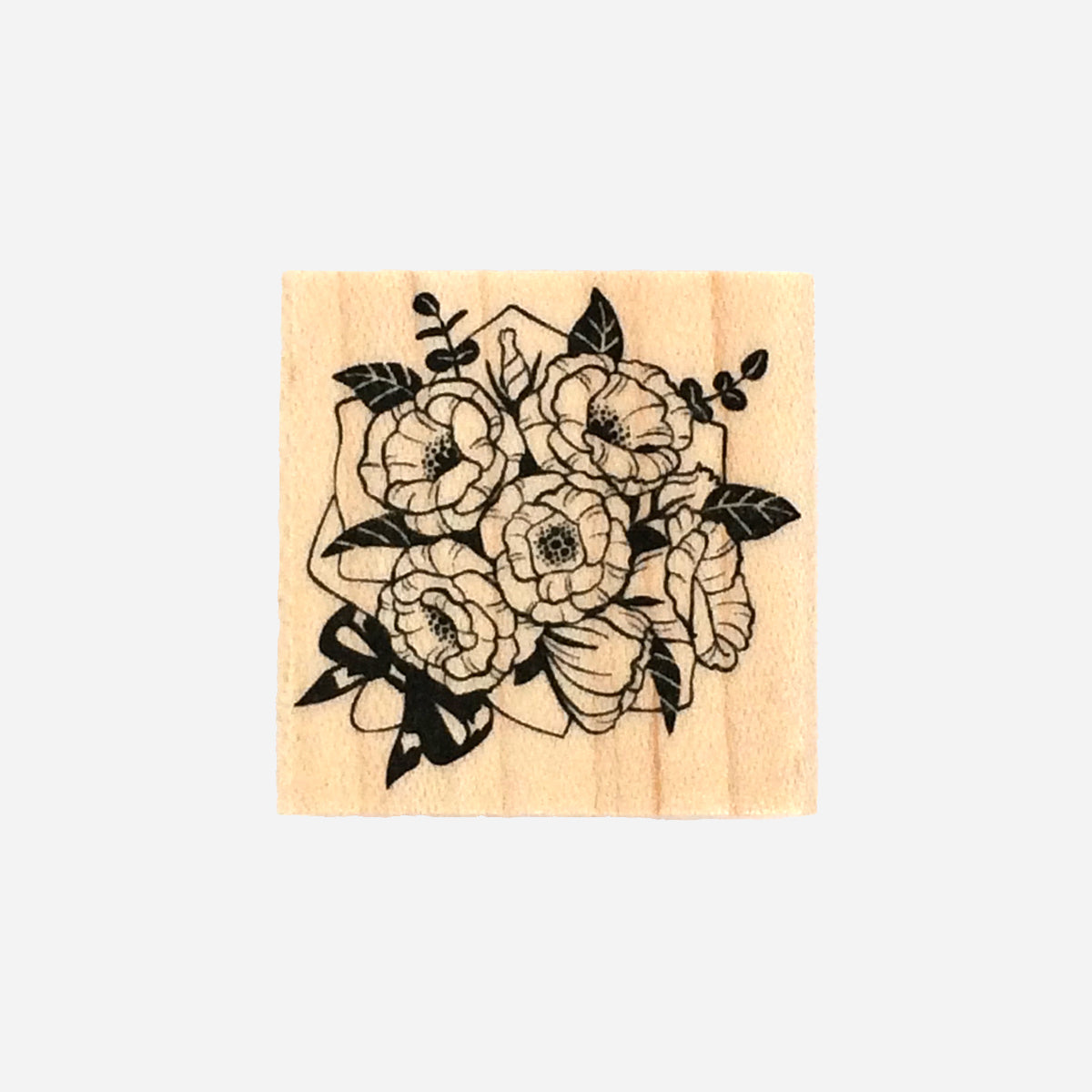 1st anniversary スタンプ 花束（印面サイズ 30×30㎜）